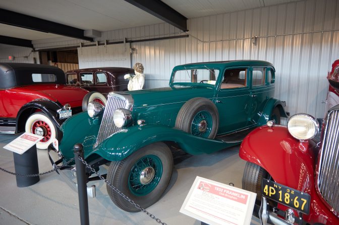 1932 Franklin sedan in teal.
