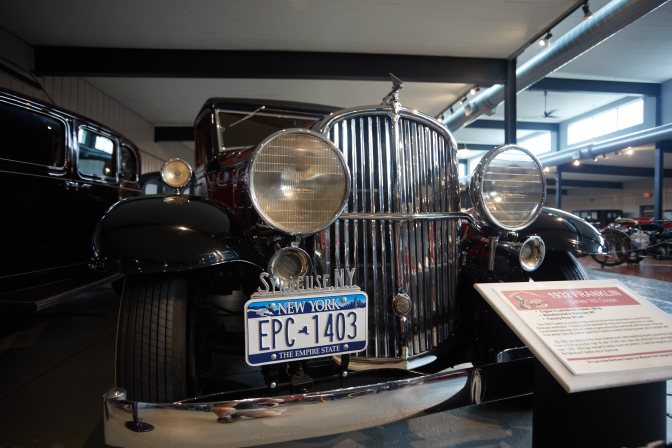 1932 Franklin sedan in black.
