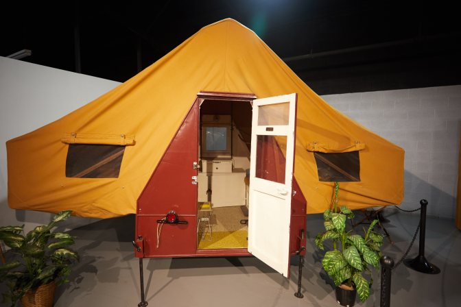 Chenango Camp Trailer, fully set up.