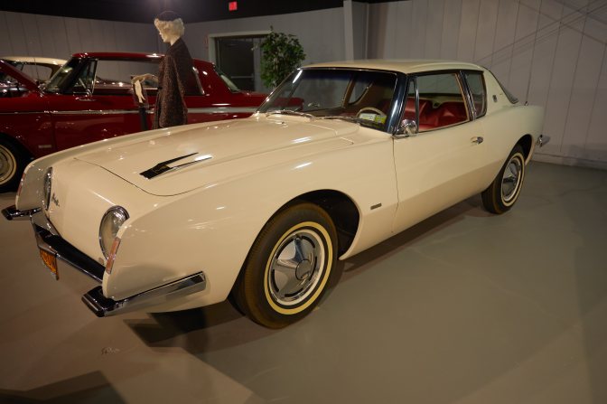 Studebaker Avanti, in white.
