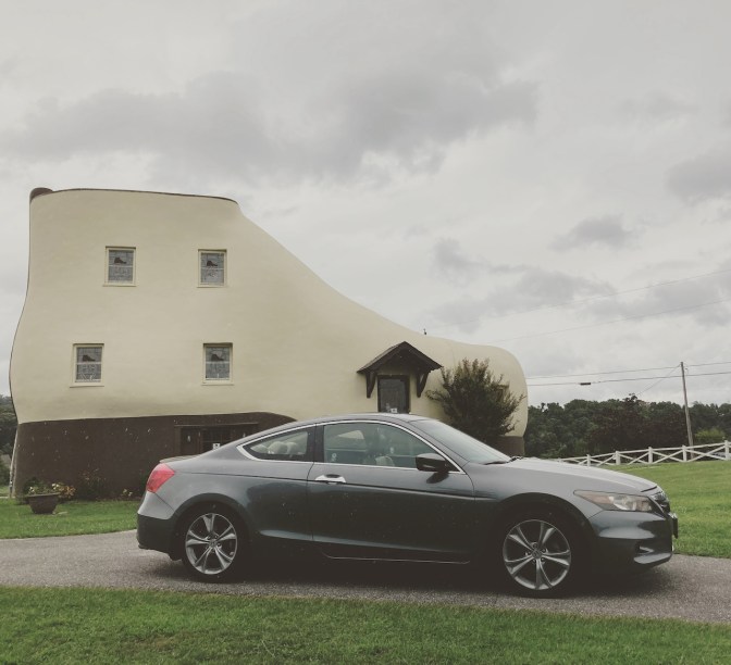 2012 Honda Accord parked in front of Haines Shoe House.