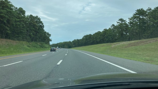 View of Garden State Parkway, headed north.