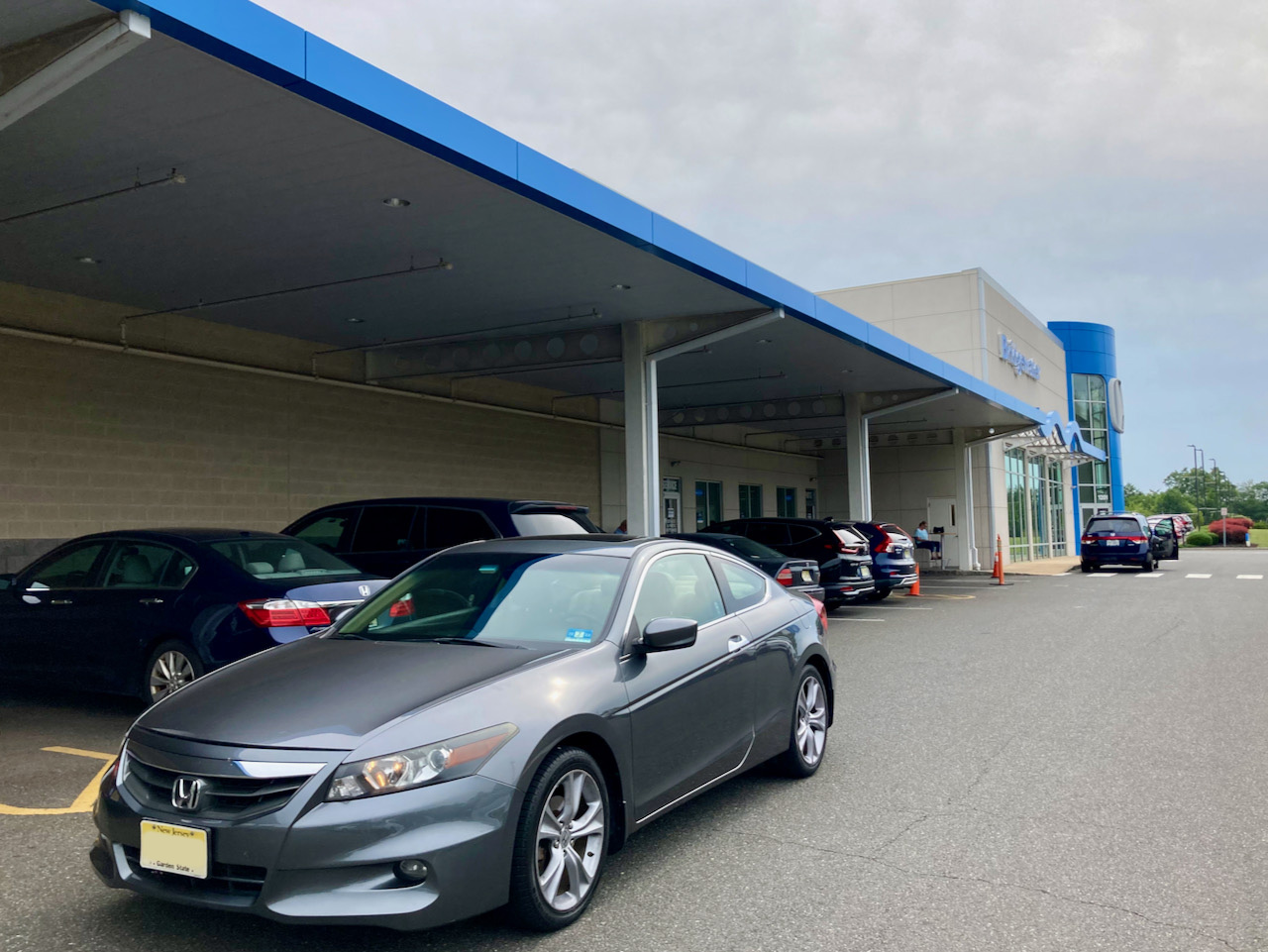 2012 Honda Accord parked in front of Honda of Bridgewater.