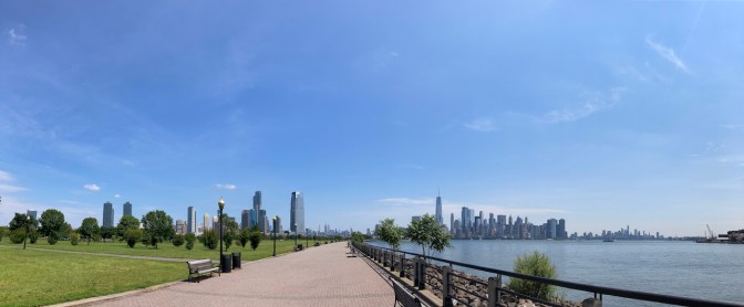 Panorama of Liberty State Park.