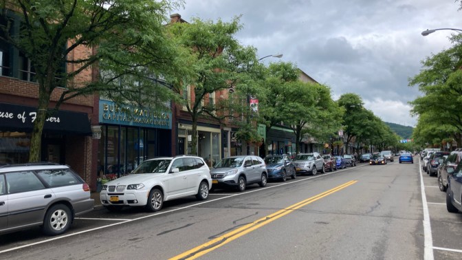 View along West Market Street.