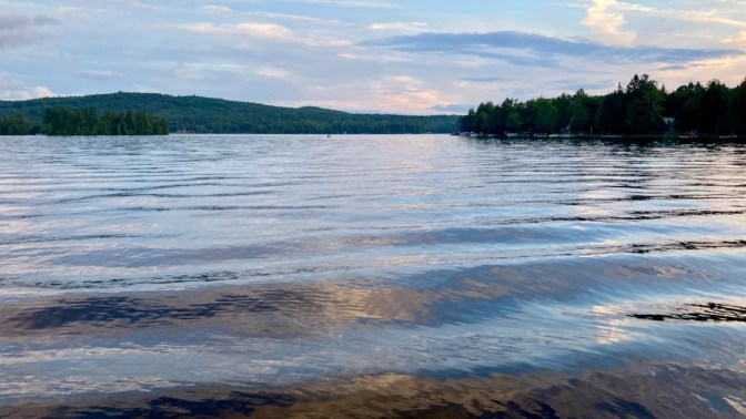 View of Fourth Lake in Adirondacks.
