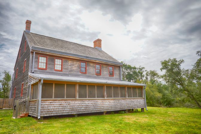 Exterior of Cedar Bridge Tavern.