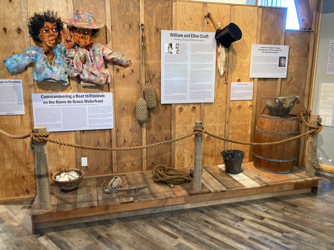 Exhibit on Havre de Grace's place on the underground railroad.
