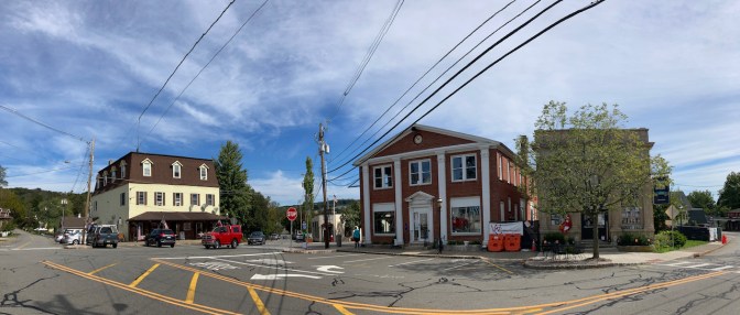 Panorama of downtown Bernardsville. 