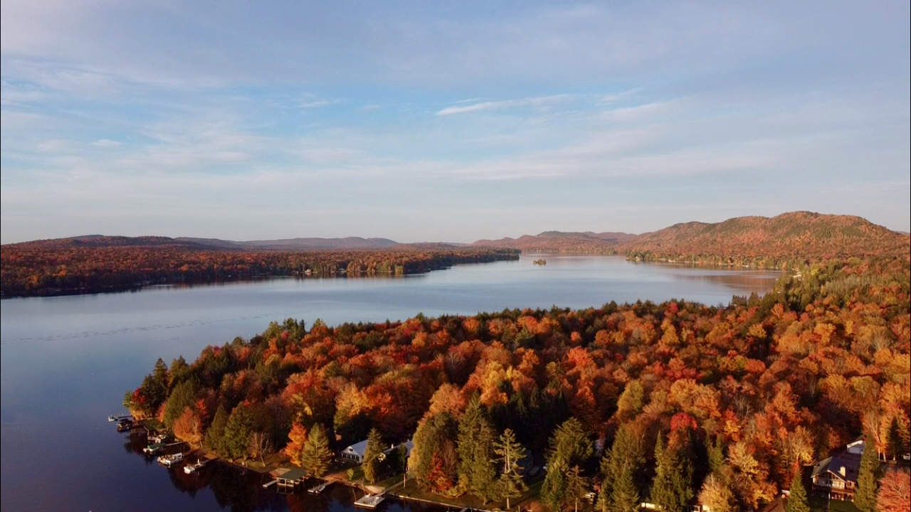 View of Fourth Lake looking to the west. 