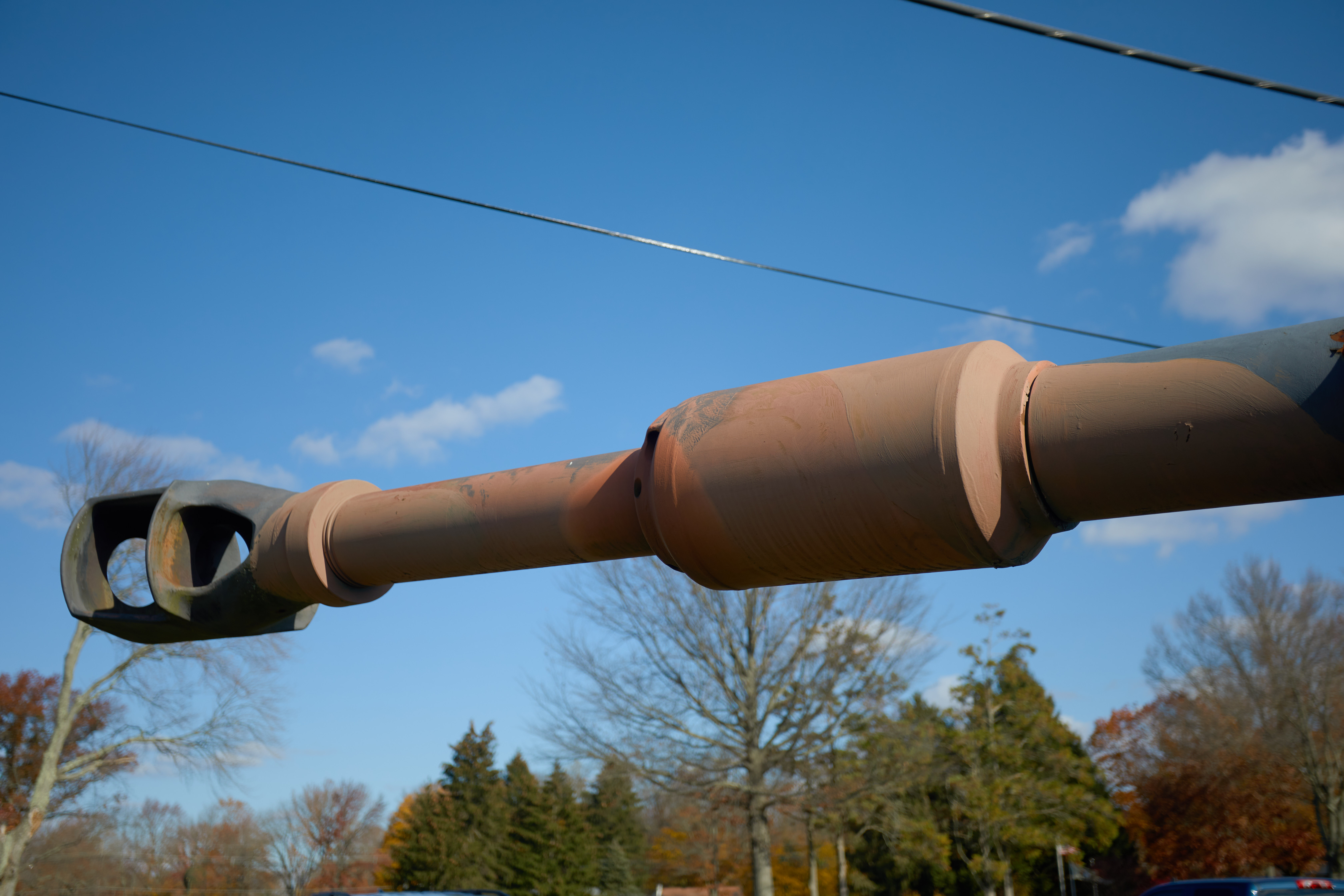 Artillery gun  barrel. 