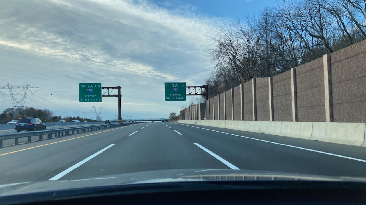 View of New Jersey Turnpike.