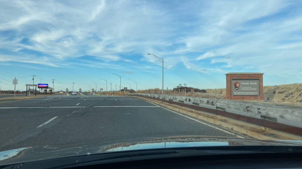 Entrance to Sandy Hook.