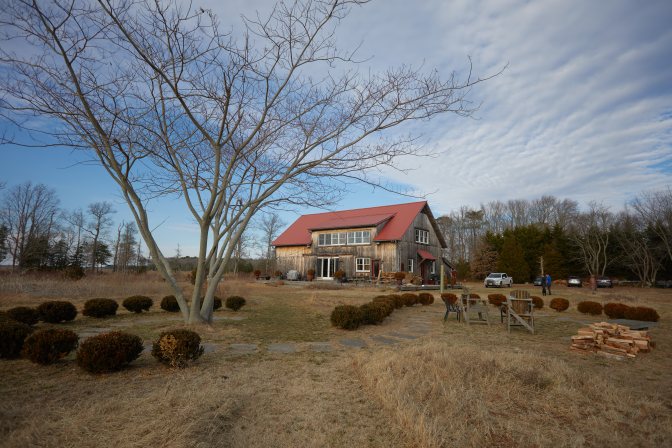 Exterior of the Barn at the Sperlak Gallery.