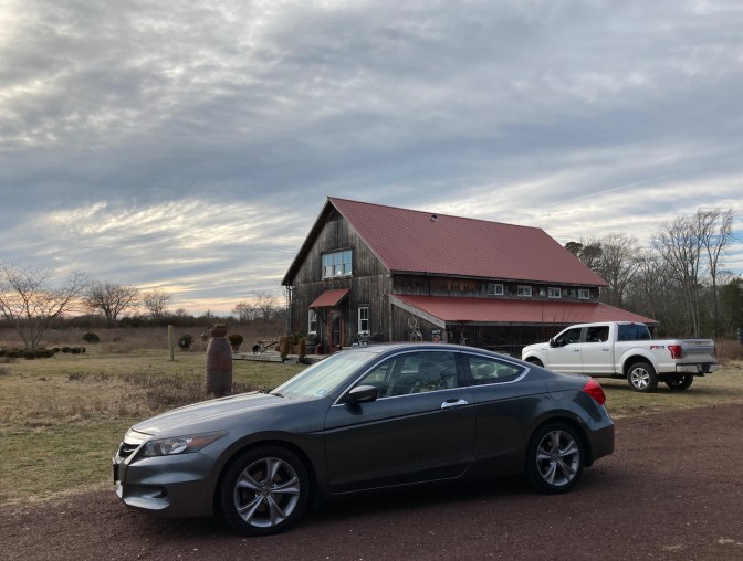 2012 Honda Accord, parked in front of The Barn at the Sperlak Gallery and Sculpture Garden.