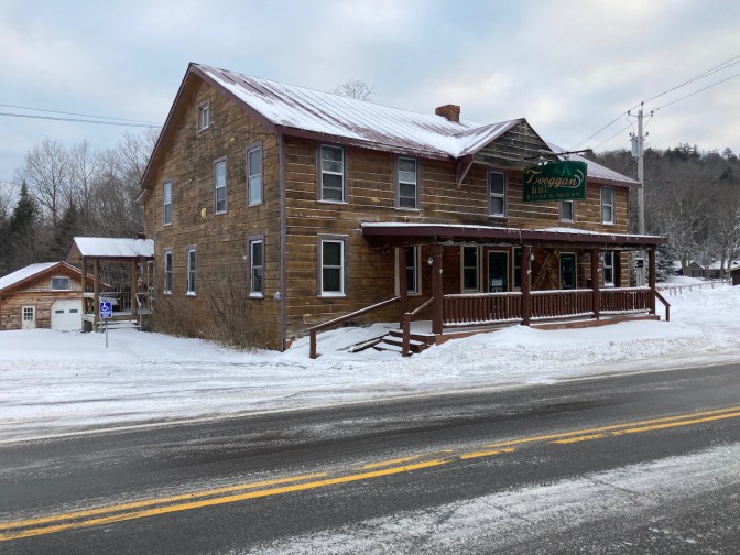 Exterior of Toboggan Inn.