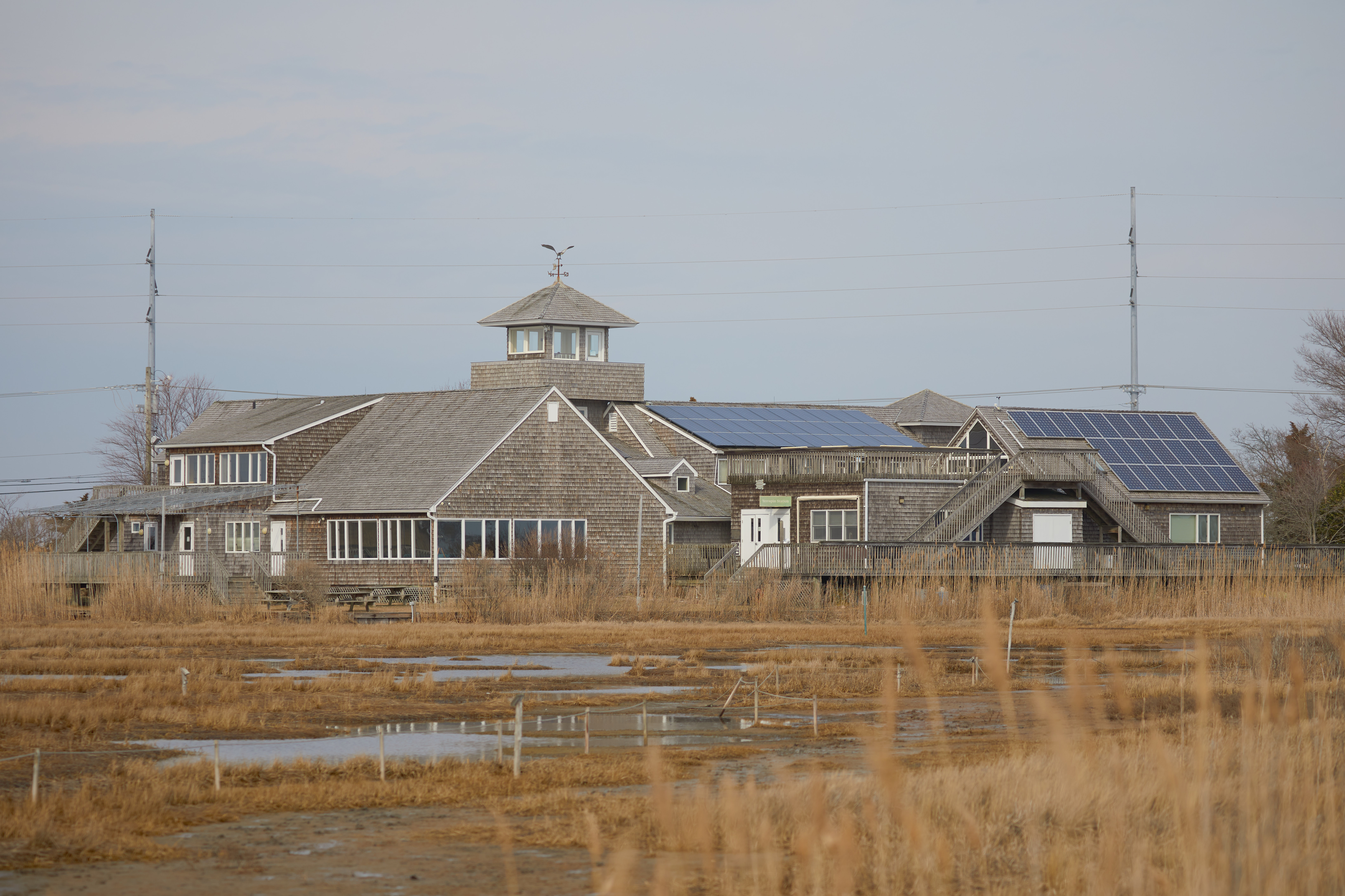 Exterior of Wetlands Institute in Stone Harbor.