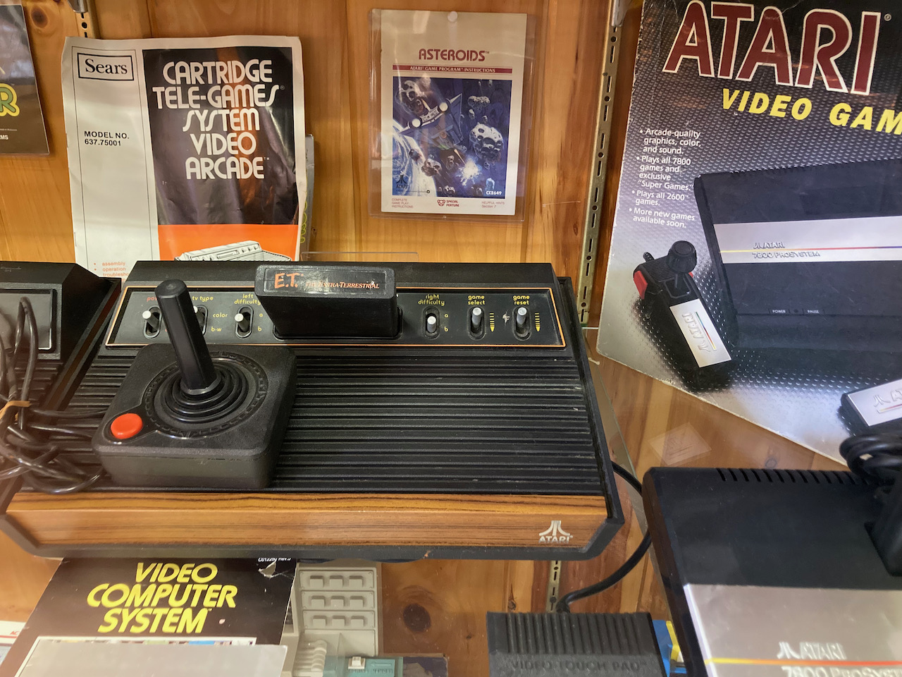 Atari 2600 on display.