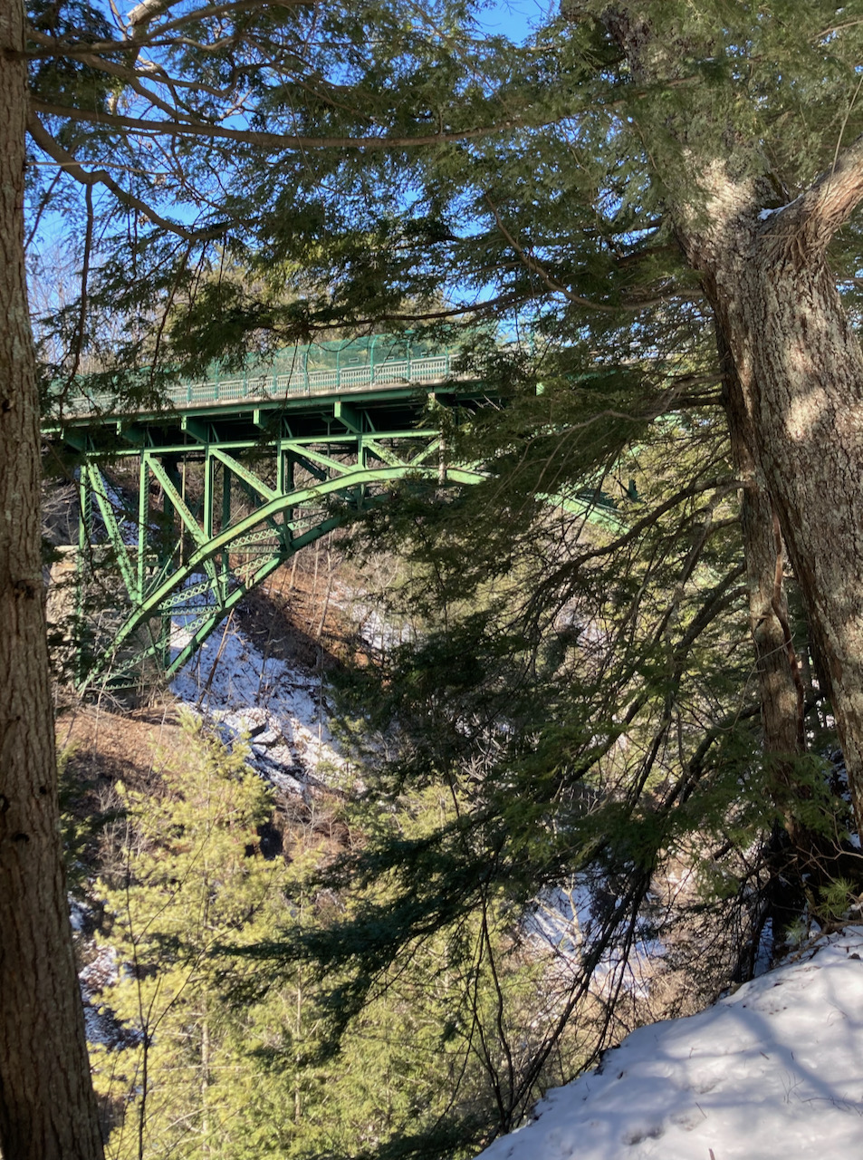 View of Route 4 Bridge.