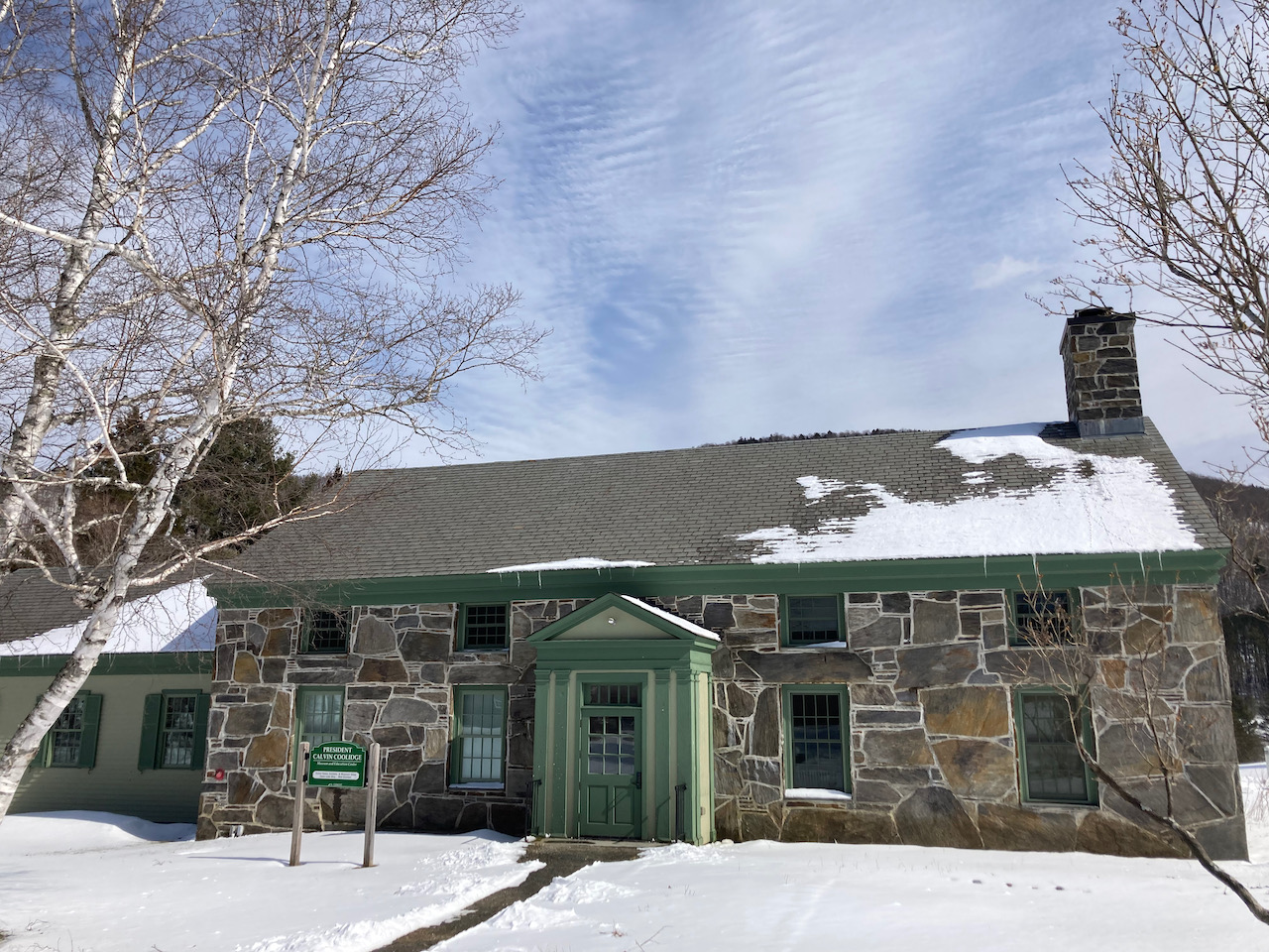 Visitor Center at Calvin Coolidge Historic Site.