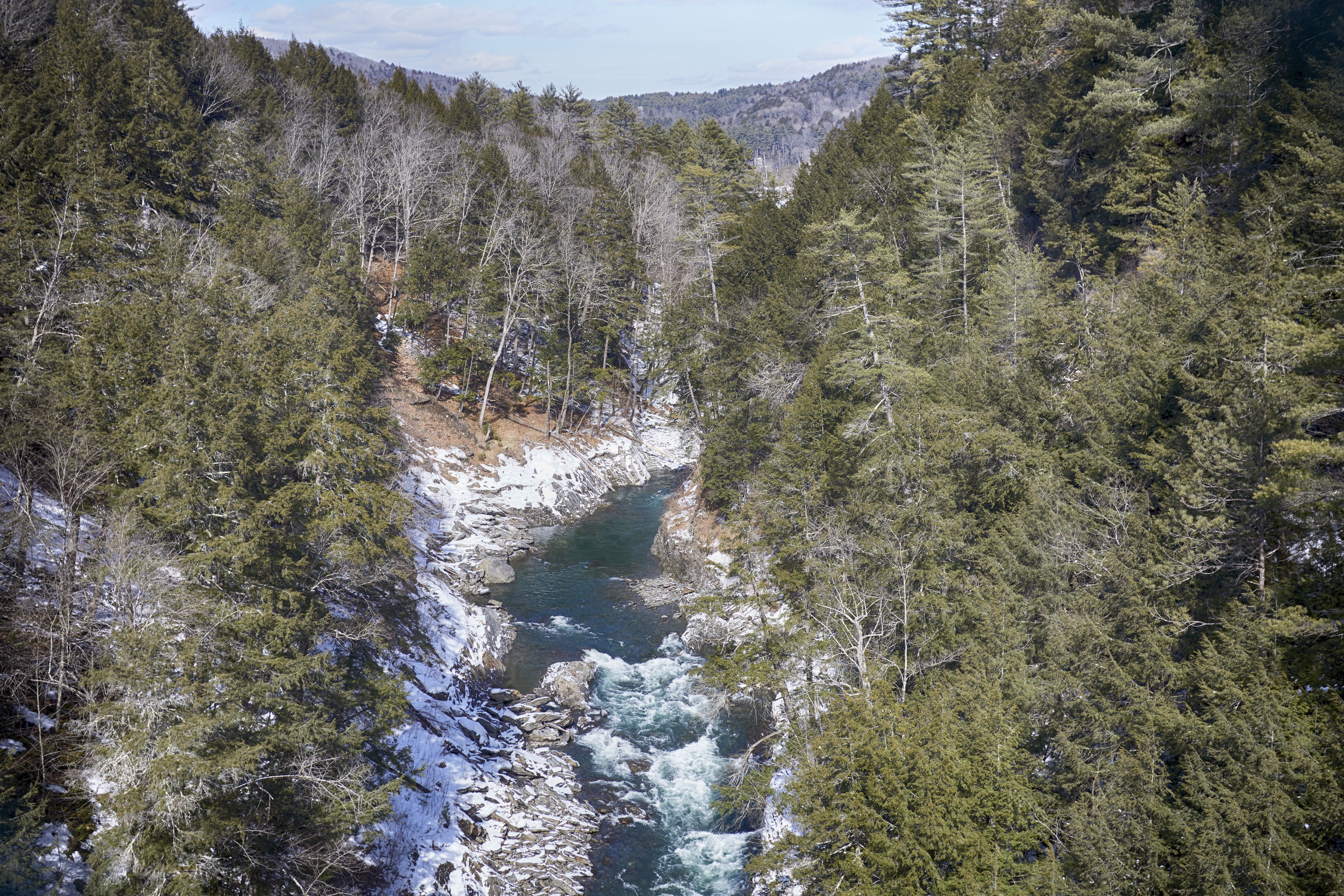 View of Quechee Gorge and surrounding countryside.