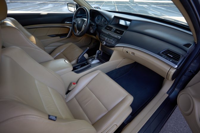 Interior of 2012 Honda Accord coupe.