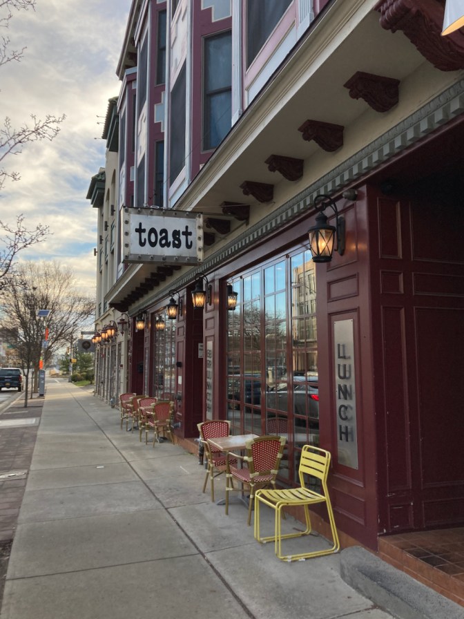 Exterior of Toast City Diner.