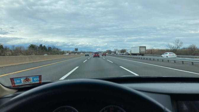 View of New Jersey Turnpike southbound.