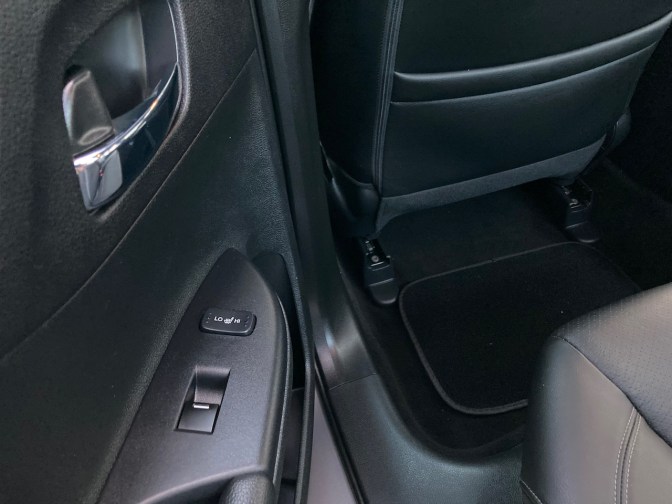 Switch on car door for seat heaters.