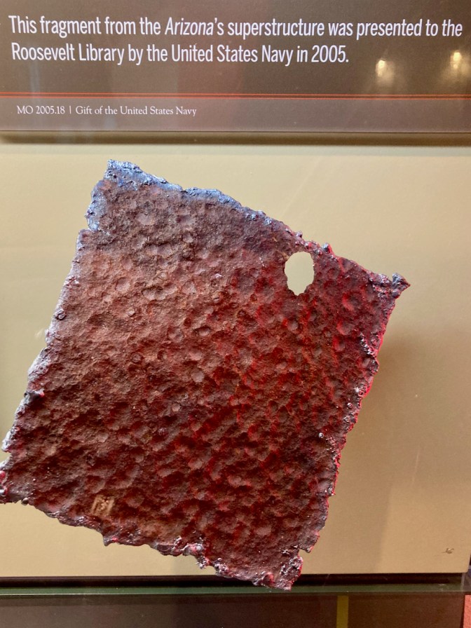 Piece of superstructure of USS Arizona.