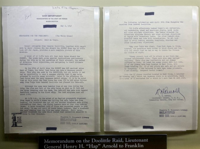 Report on Doolittle Raid.
