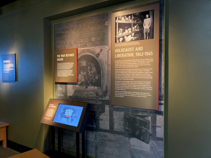 Diorama on Holocaust and Liberation.