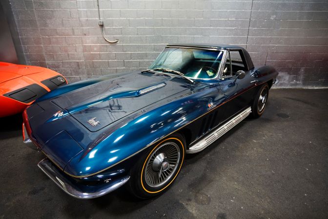 1966 Chevrolet Corvette Stingray in Blue.