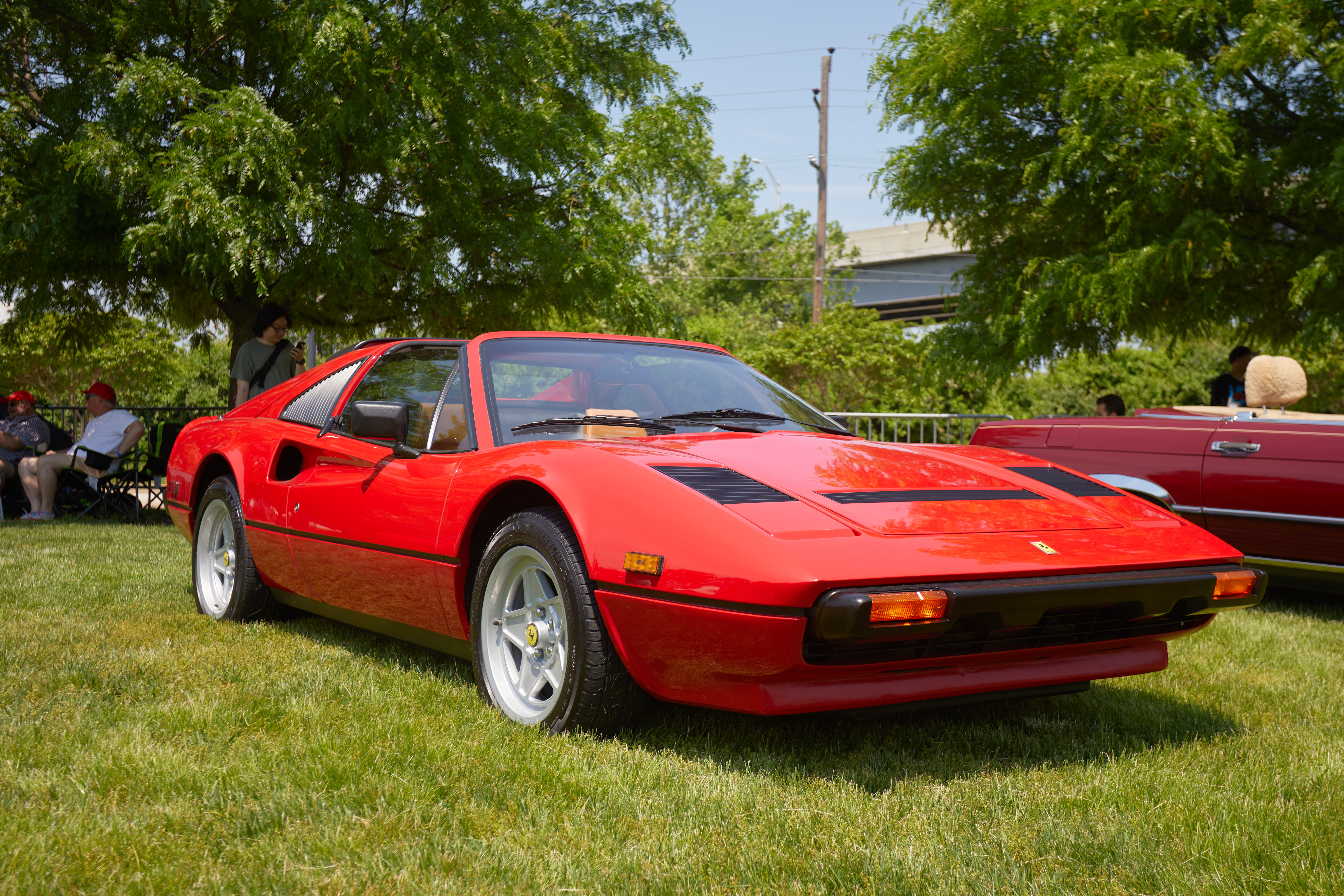 Red Ferrari 308 GT.