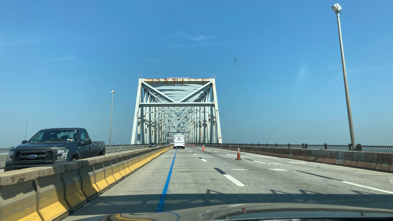 View of Commodore Barry Bridge.
