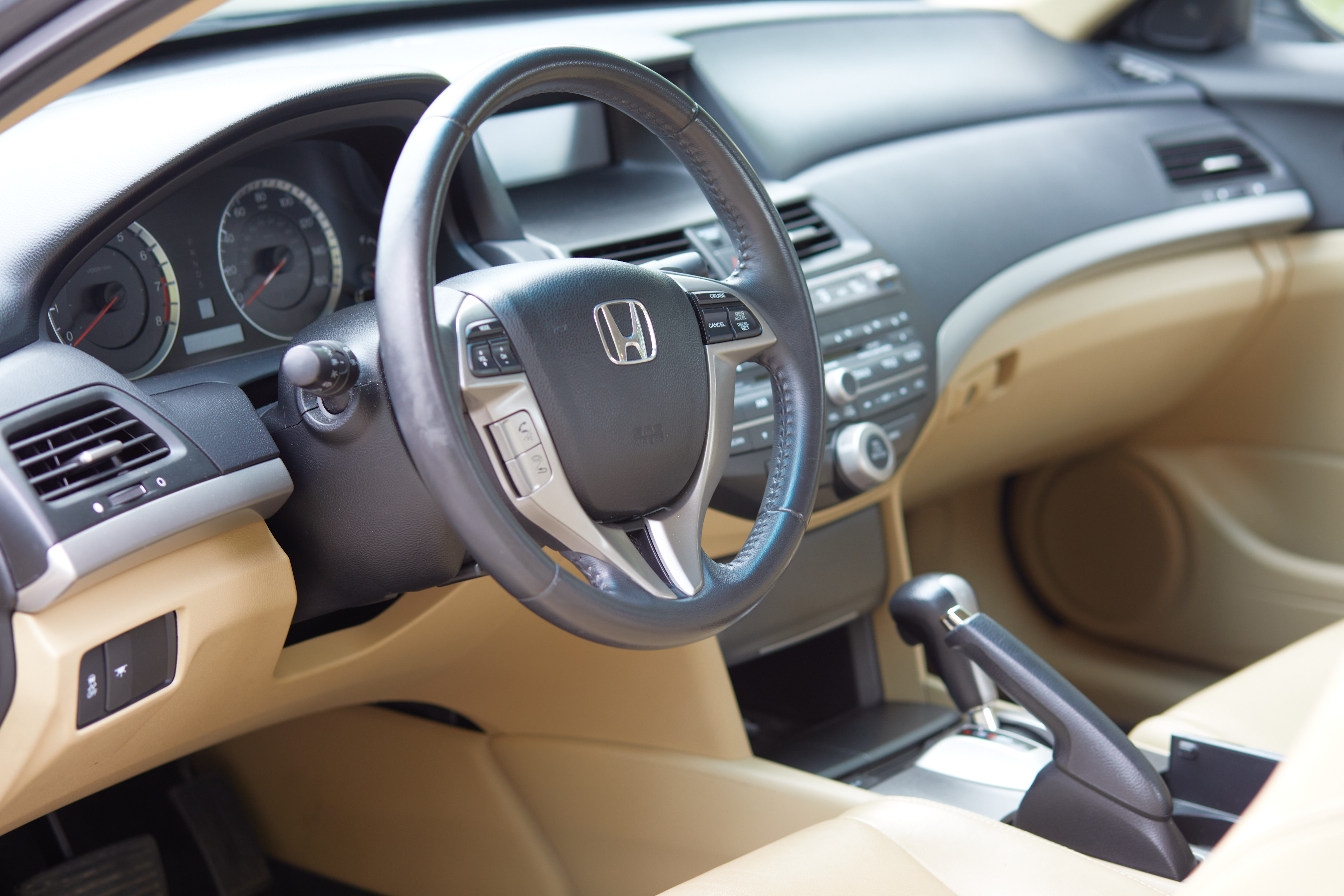 Interior of 2012 Honda Accord.