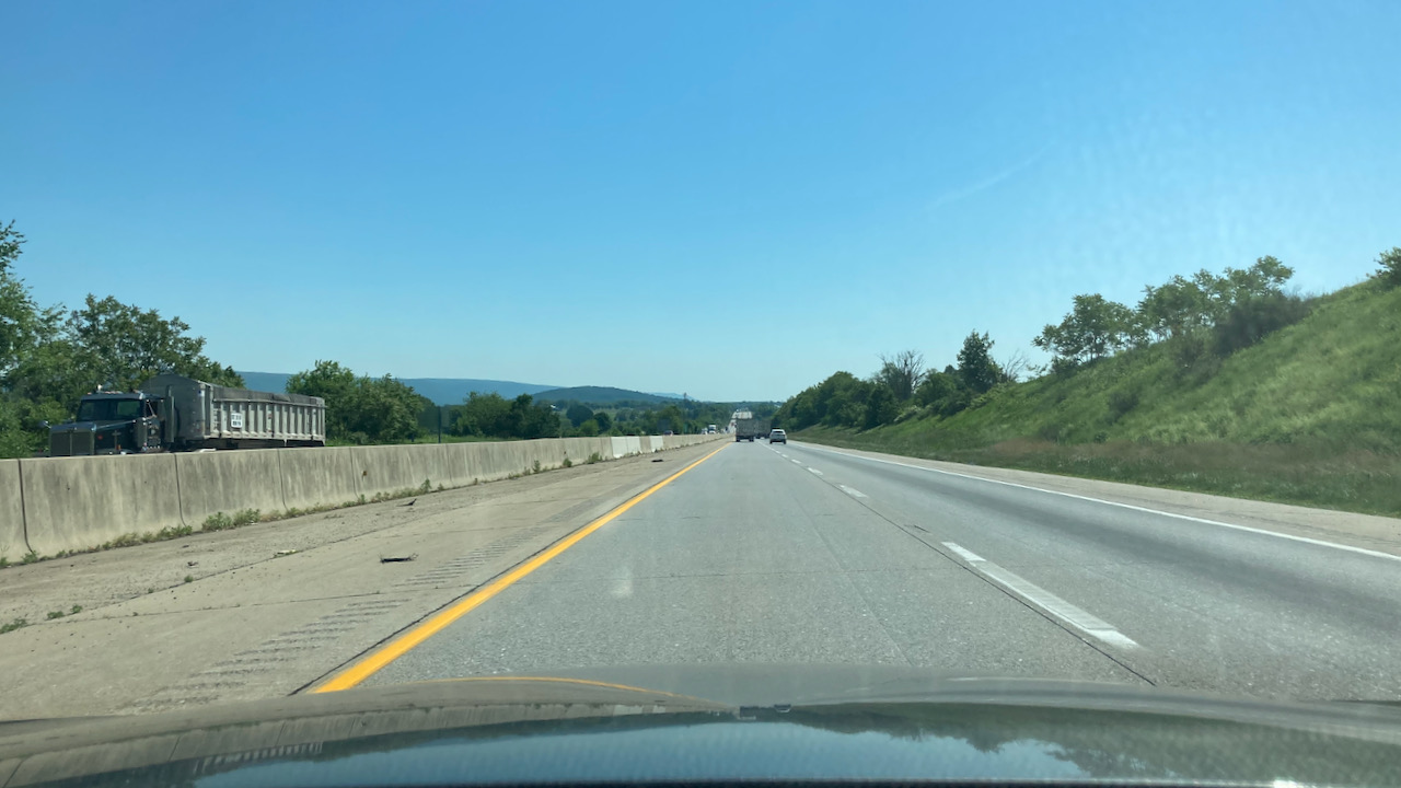 View of I-78 in New Jersey.
