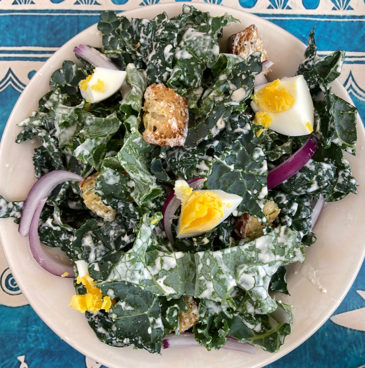 Kale caesar salad.
