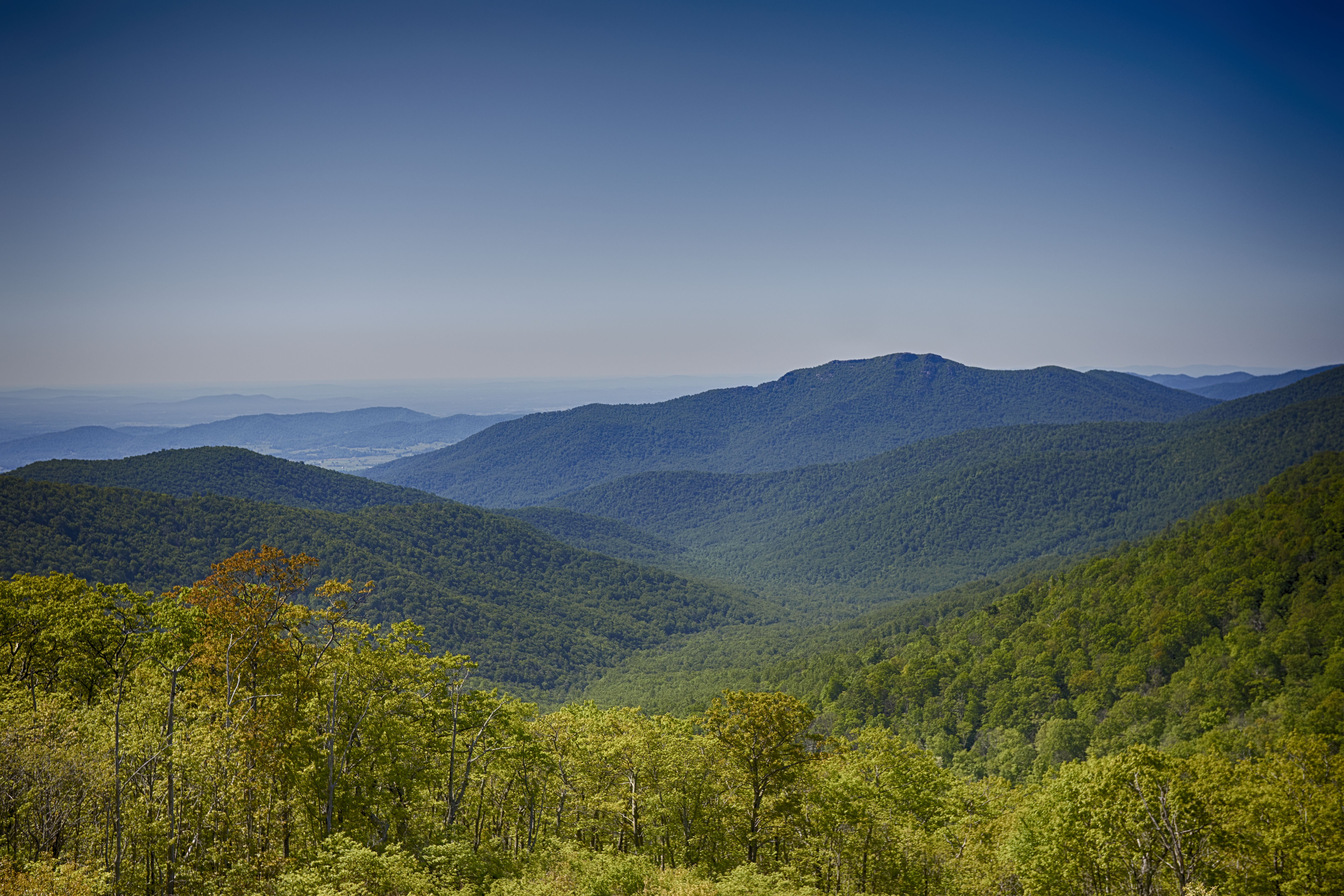 View of Shenandoah National Park.