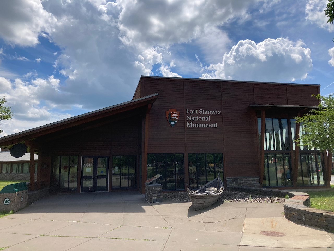 Exterior of Fort Stanwix National Monument visitor center.