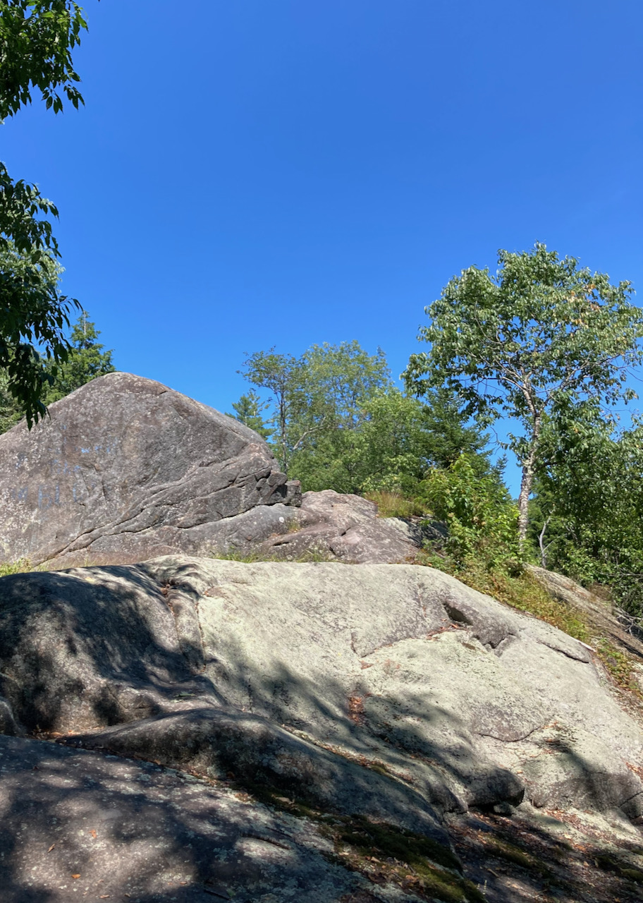 Rockface on top of mountain.