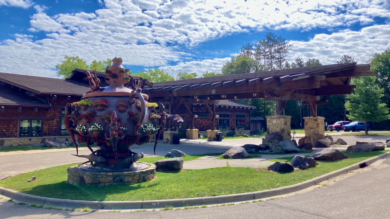 Exterior of The House on the Rock visitor center.