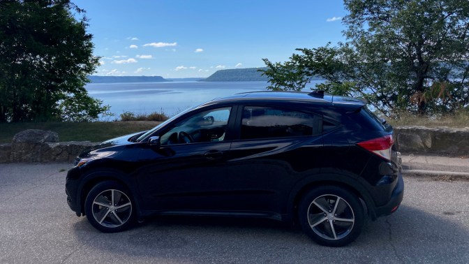 2014 Honda HR-V parked by Lake Pepin.