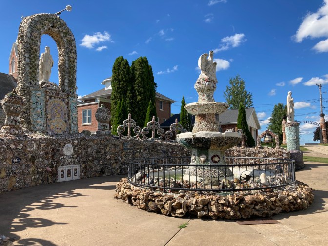 Shrine and grotto for Christopher Columbus.
