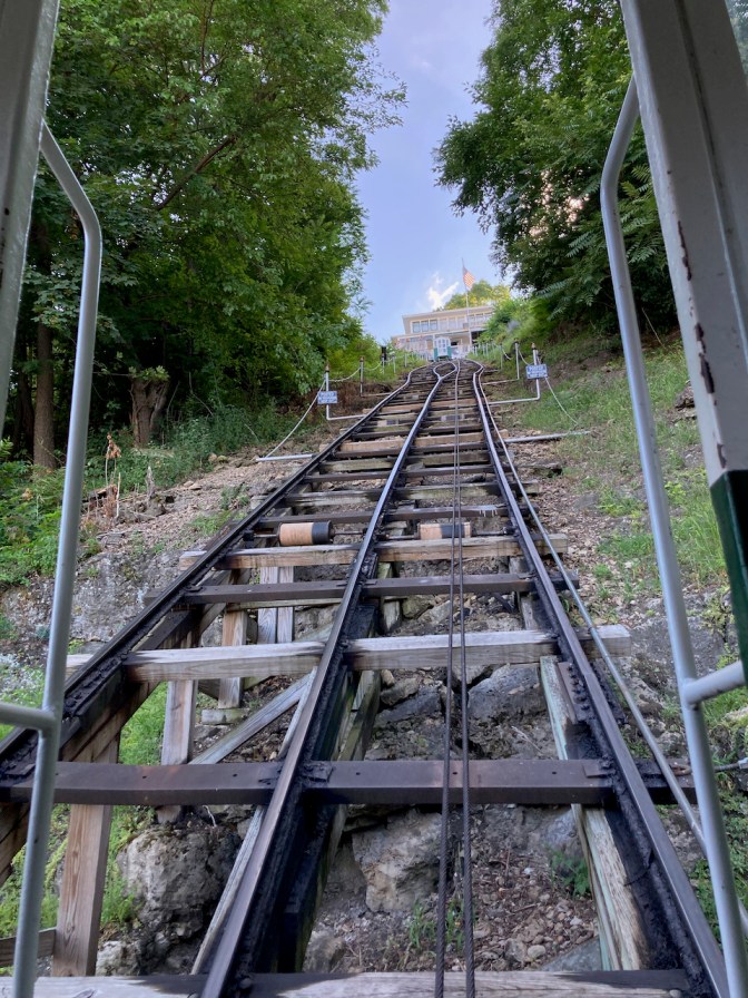 Tracks for Fenelon Place Elevator.