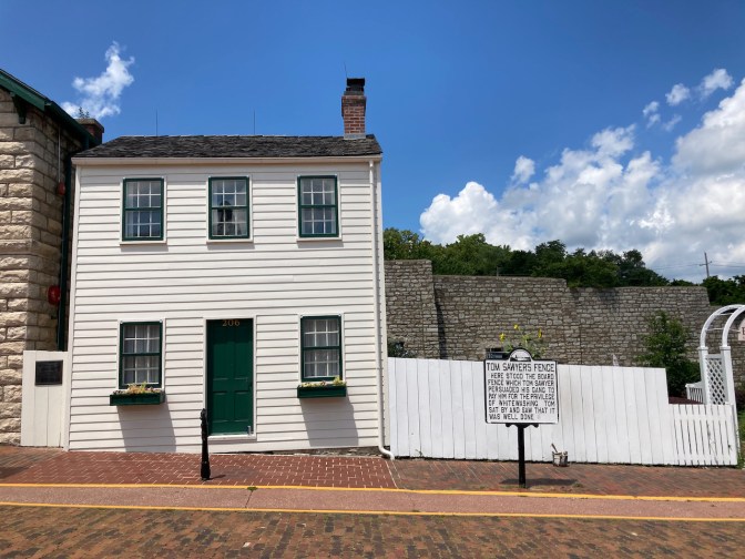 Exterior of Mark Twain's childhood home.