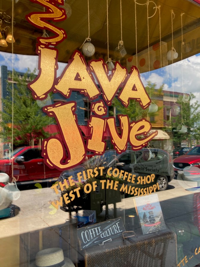 Exterior of Java Jive coffee shop.