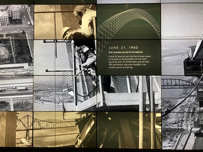 Display on construction of Arch.