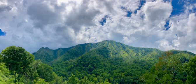 Panorama of Great Smoky Mountains National Park.