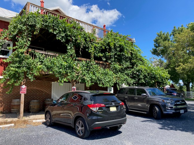 2021 Honda HR-V parked in front of Shenandoah Vineyard & Winery.